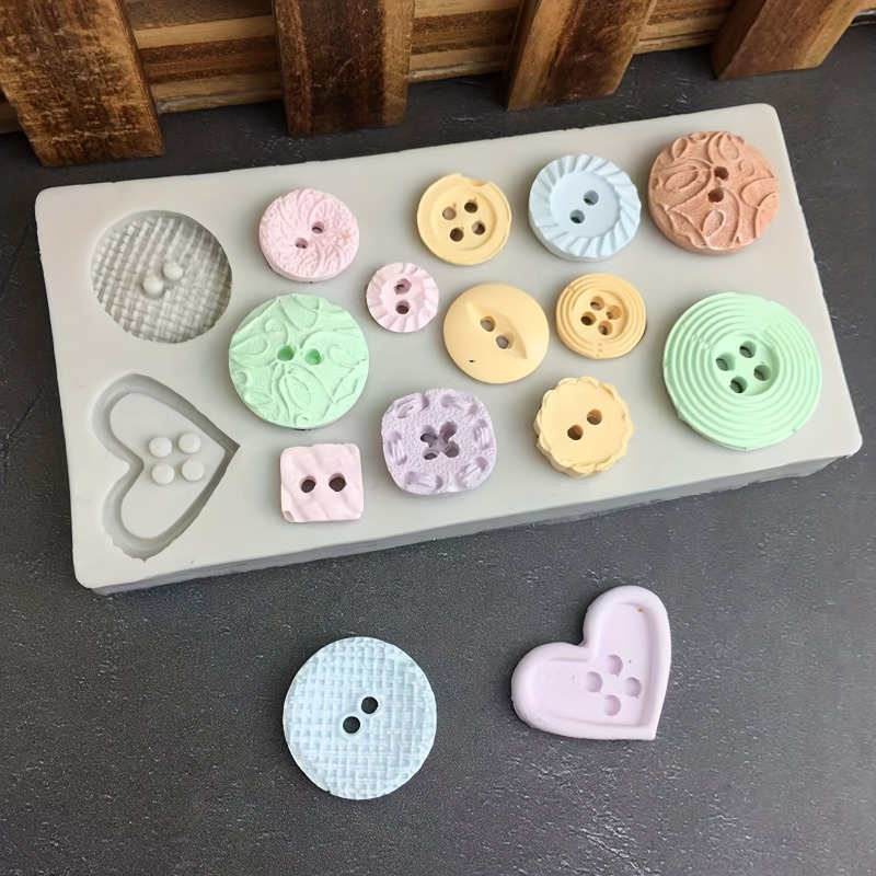 Soap Making Designs - Forma silikonowa do guzików, forma silikonowa