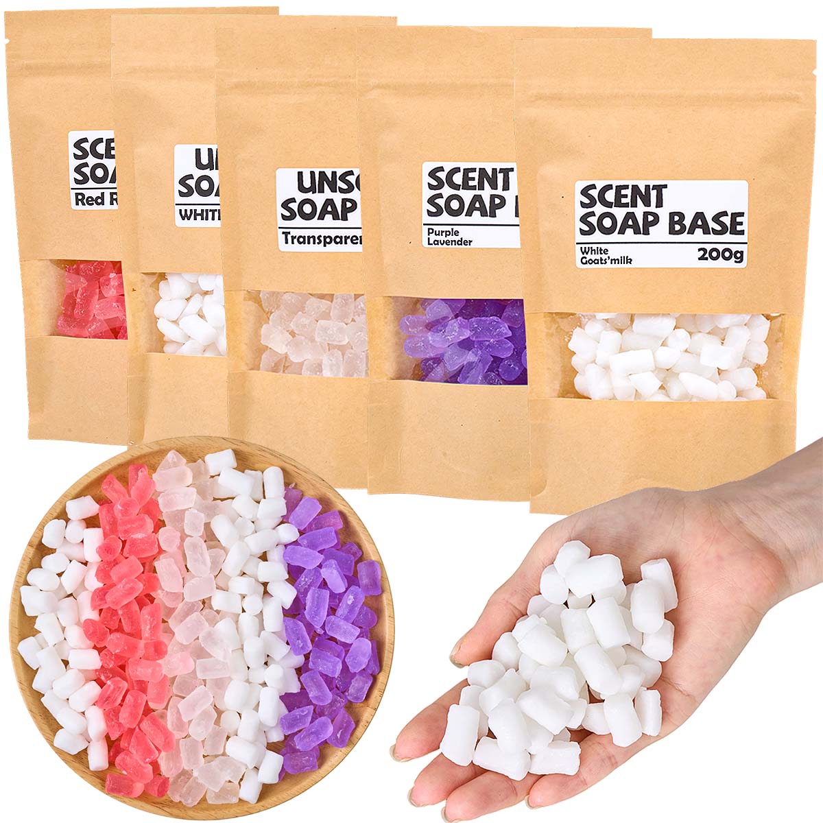 Soap Making Glycerin - Baza do mydła glicerynowego 200g DIY,