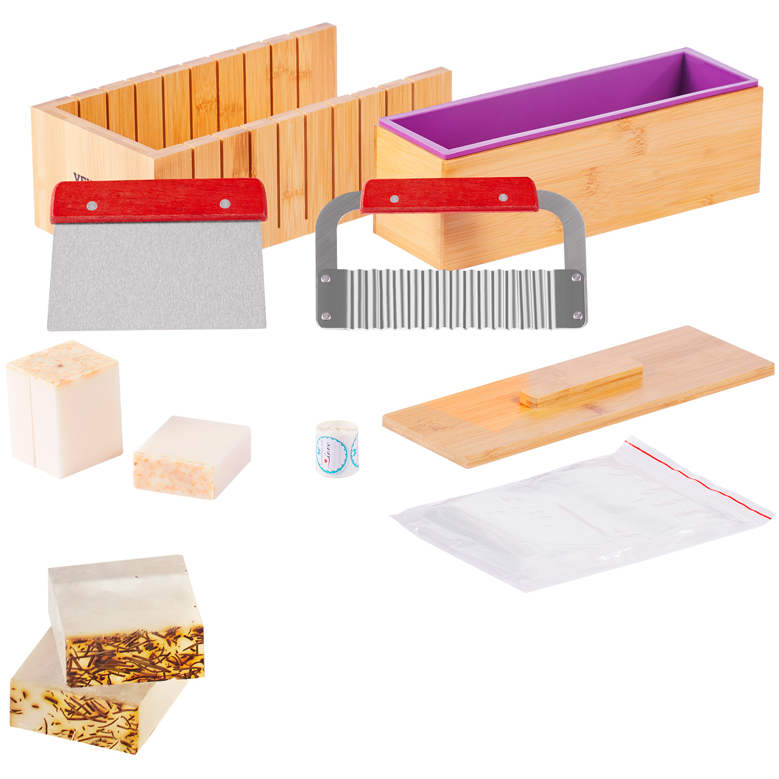 Soap Making Equipment For Beginners - Zestaw do produkcji mydła VEVOR: Bambusowy
