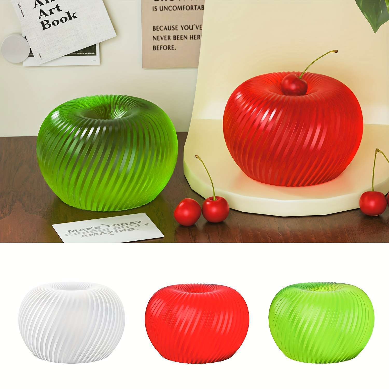 Soap Making Designs - Modna, czerwona silikonowa forma w kształcie