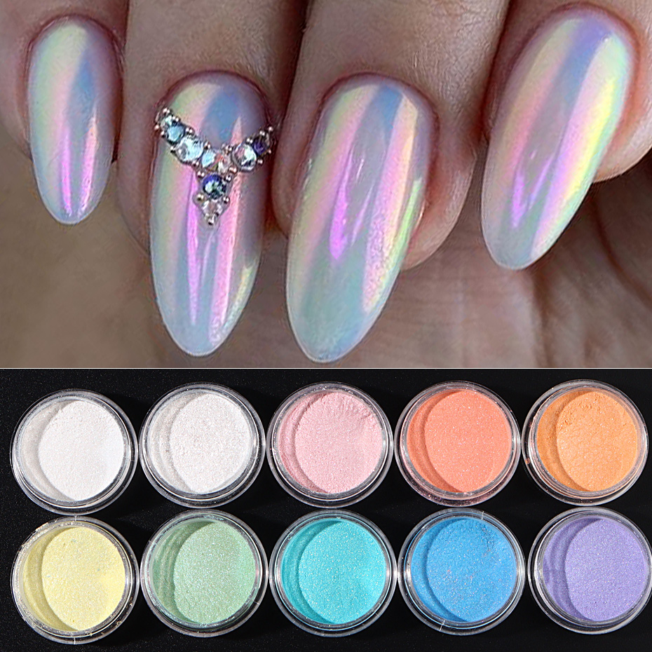 10 sztuk zestaw paznokci syren – Mica Powder Colorant recenzja i cena