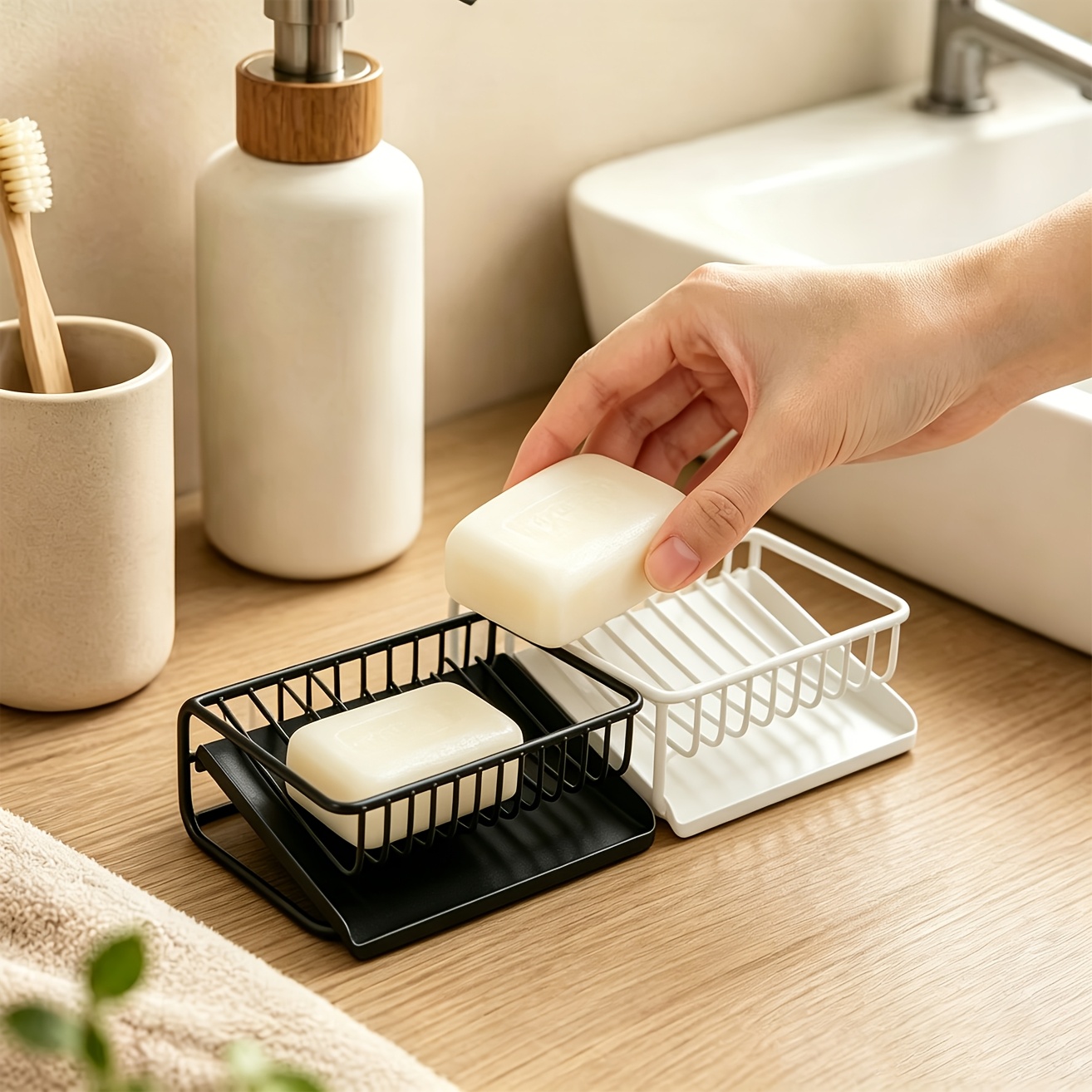 1 szt. Plastikowa mydelniczka  – Soap Dish Draining recenzja i cena