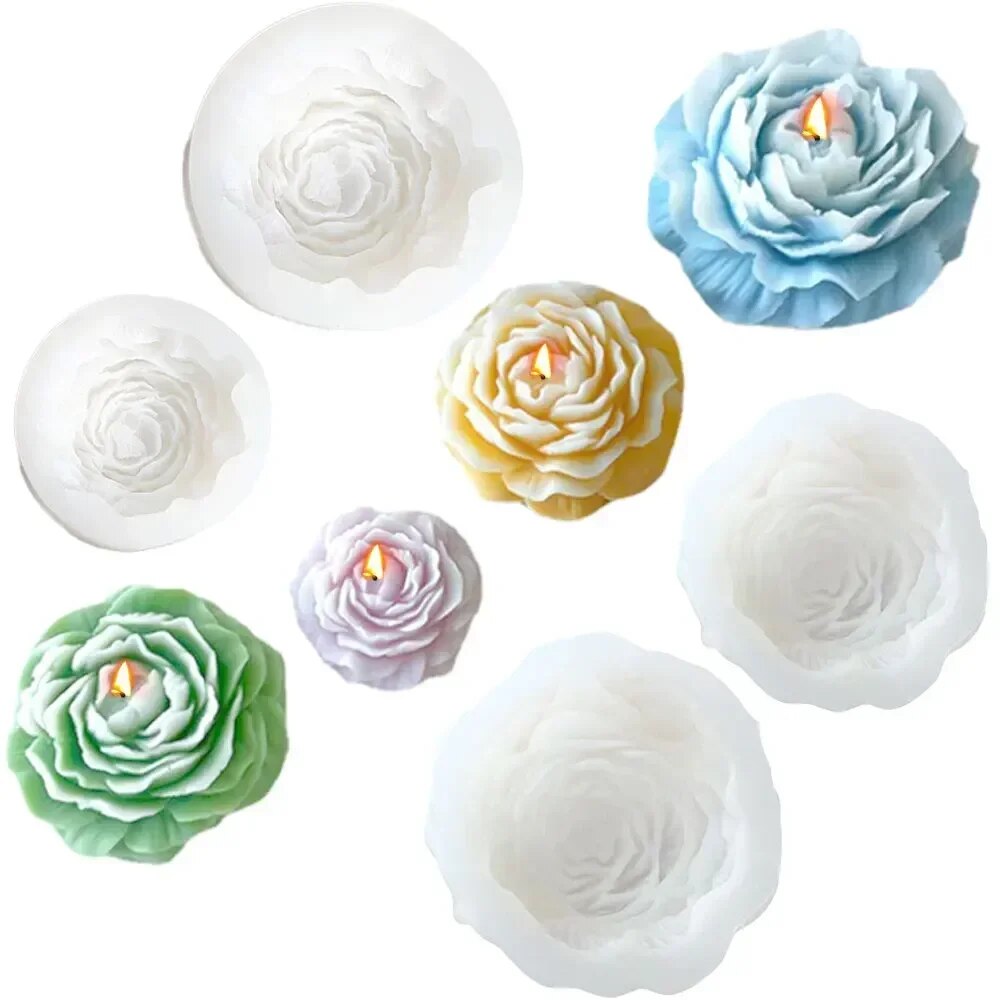 3D Peony Candle Silicone Mold  – Soap Making Equipment For Beginners recenzja i cena