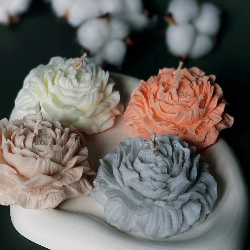 3D Peony Candle Silicone Mold  – Soap Making Equipment For Beginners recenzja i cena