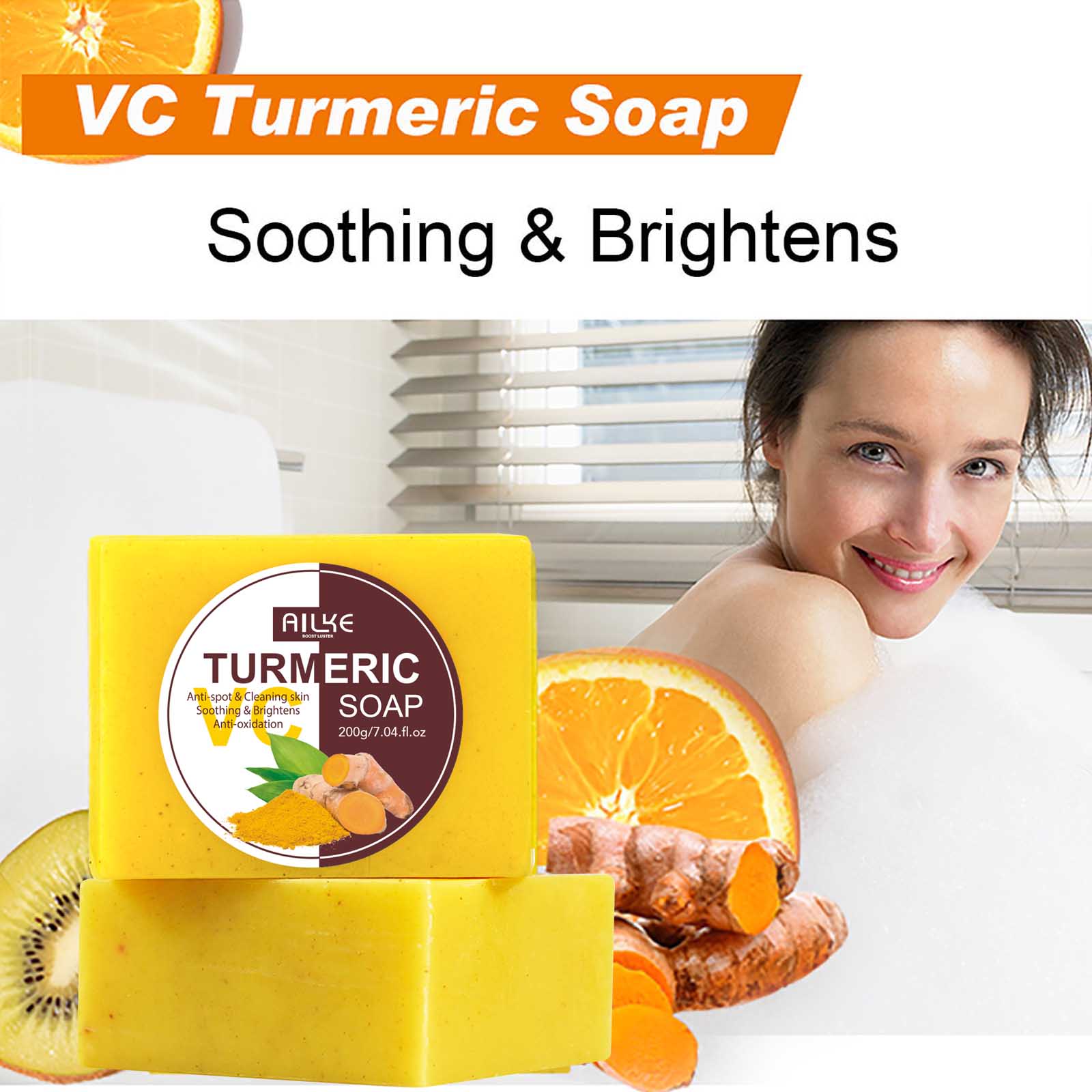 AILKE Naturalne mydło z kurkum – Soap Making Glycerin recenzja i cena